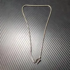 スネークチェーン ネックレス マンテル シルバーカラー