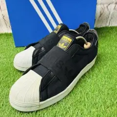 【良品】adidas SUPERSTAR 金ベロ レザー スリッポン 27.5