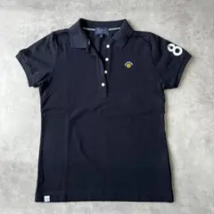 美品　パーリーゲイツ　レディース半袖ポロシャツ　黒　ゴルフウェア　1061