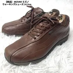 【美品】 MIZUNO ミズノ ウォーキングシューズ 24.5cm ゴアテックス