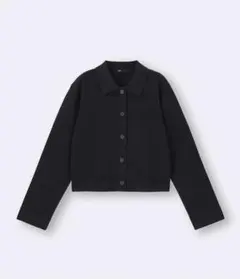 GU ミラノリブカーディガン ブラック Sサイズのサムネイル