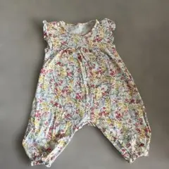 UNIQLO 花柄フリルロンパース 70cm