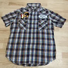 LEVI STRAUSS チェック柄 半袖シャツ M