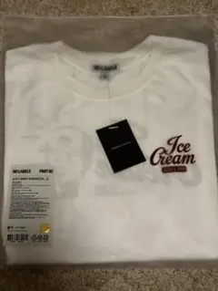 【新品未使用】ヨンジュン Tシャツ (CREAM) Mサイズ 新品未使用】ヨンジュン アイスクリーム Tシャツ (CREAM) Mサイズ