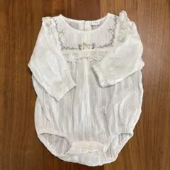 バースデイcottori レース　ブラウス風ロンパース