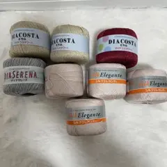 毛糸詰め合わせ　7玉　コスタウーノ、セレーナ、シルクエレガンテ