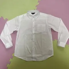 美品　コムサイズム　イージーケア　ピンポイントオックスフォード　シャツ　130A