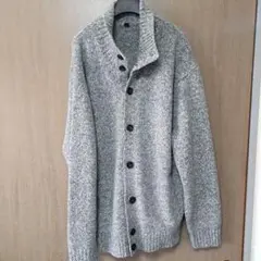 UNIQLO グレー ボタン付きカーディガン XL
