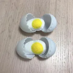 フェルト　おままごと　たまご2つセットのサムネイル