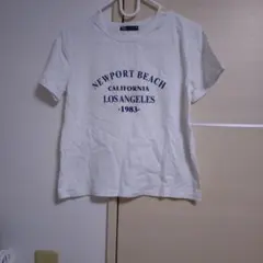 ZARA 半袖Tシャツ NEWPORT BEACH ホワイト Sのサムネイル