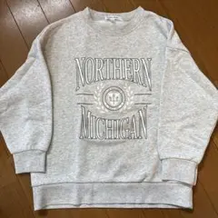 GLOBAL WORK カレッジロゴ トレーナー 120