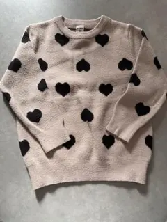 SHEIN ニット ハート ブラック ベージュ 100c～110cm