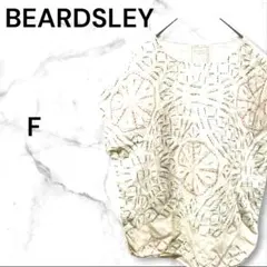 ビアズリー　BEARDSLEY　刺繍　半袖　カットソー　ホワイト　フリーのサムネイル