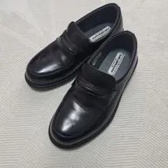 MR. BROWN 黒 レザー ローファーのサムネイル