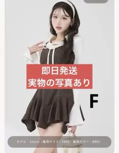 【最安値】Darich レイヤードランダムヘムチェックミニワンピース BRN F
