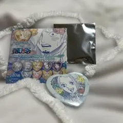 ONEPIECE サンジのここがオールブルーだ ハート缶バッジ ビビ ワンピース
