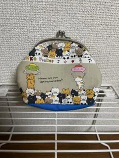 猫柄 がま口 コインケース 小銭入れ 印鑑ケース