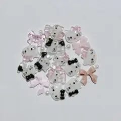 キティ ネイルパーツ 12個＋おまけ　18