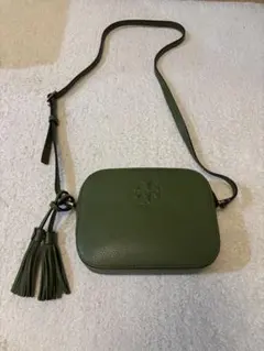 トリーバーチ　グリーン　ショルダーバッグ