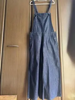 ★新品　デニムサロペット　ワイドパンツ