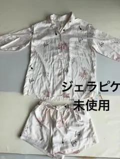 ジェラピケ　パジャマ　gelato pique ルームウェア　犬柄　リボン