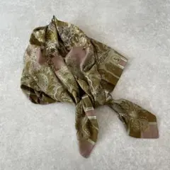 新品未使用 【レア】エトロ 大判 スカーフ ウールシルク ペイズリー フラワー