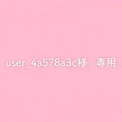 user_4a578a3c様　専用