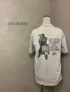 希少カラー 80-90s 黒タグ USA製 ローマの休日OLD STUSSY