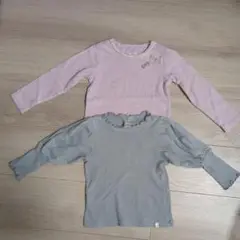 長袖カットソー2枚セット 100cm 95cm