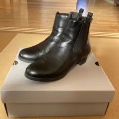 キッズ ブーツ 21cm｜ABC MARTショートブーツ｜合皮｜ブラック｜女の子