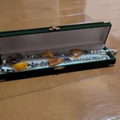 値下げします。天然石とパールのビーズネックレス