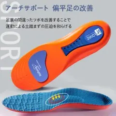 【未開封新品】インソール 衝撃吸収 アーチサポート 27.5～28cmのサムネイル