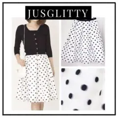 JUSGLITTY ジャスグリッティ ドットスカートのサムネイル