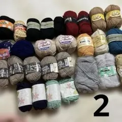 毛糸セット 多色 ウール アクリル28個