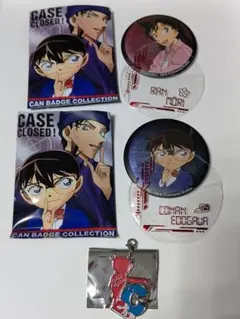 USJ 2020 名探偵コナン 缶バッジ、チャーム 江戸川コナン 毛利蘭