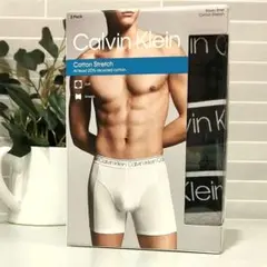 【3枚セット】カルバンクライン ボクサーパンツ パンツ 黒 CKロゴ Lサイズ