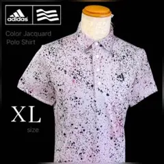 adidas golf メンズ ポロシャツ ロゴプリント XLサイズ 半袖 春夏
