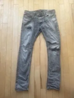DIESEL ダメージ加工 グレー デニム