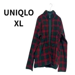UNIQLO チェック柄 フリースジャケット XL