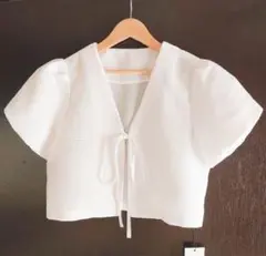 GRL ❨新品❩ ボレロ カーディガン ショート丈 ホワイト