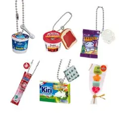 フード系ミニチュアガチャ6点セット キーホルダー お菓子 食品