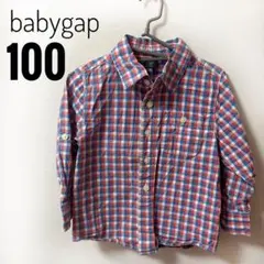 【美品】babygap ベビーギャップ　長袖　チェックシャツ　子供服　キッズ