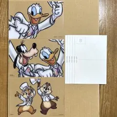 ポストカード3種　ディズニーストア　フラッグシップトウキョー