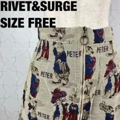 rivet & surge タイトミニ丈スカートフロントチャック付【A-355】