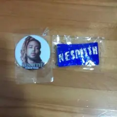 NESMITH フォト缶バッチ ラインストーンチャーム