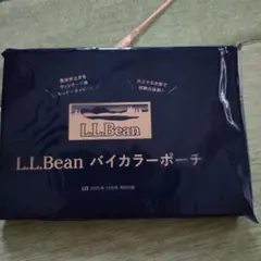 LEE付録L.L.Bean バイカラー ポーチ ネイビー