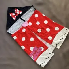 Disney resortミニーマウス デザイン フード付きバスタオル