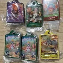 ワンピースガード　6個セット　メタルチャーム　コミパラ　パラレル