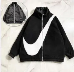 NIKE フルジップ ボアジャケット リバーシブル L