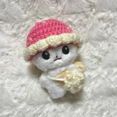 ♡羊毛フェルト バスケットウサギちゃん♡ マスコット ぬいぐるみ 籠
